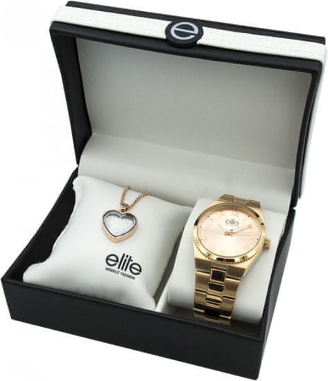 Elite Models dámska sada hodiniek a náramku E54364G-812