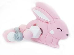 KidPro Silikónové hryzátko: Zajačik ružový