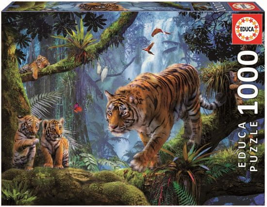 EDUCA Tiger na strome 1000 dielikov