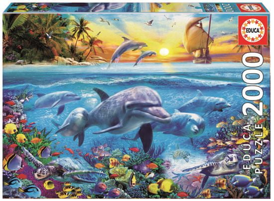 EDUCA Rodina delfínov 2000 dielikov