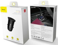 BASEUS Circular nabíjačka do auta s 2 × USB CCALL-YD01, čierna