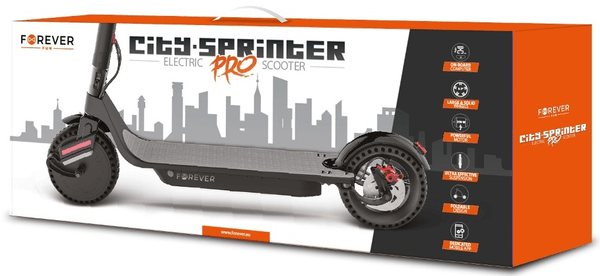 Elektrická kolobežka Forever City Sprinter Pro, veľká kapacita batérie, vysoká rýchlosť, dlhý dojazd nízka hmotnosť