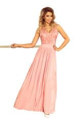 Numoco Dámske šaty 215-4 + Nadkolienky Gatta Calzino Strech, pudrovo ružová, XL
