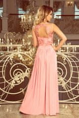 Numoco Dámske šaty 215-4 + Nadkolienky Gatta Calzino Strech, pudrovo ružová, XL