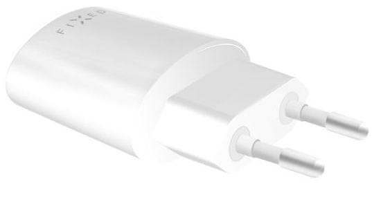 FIXED Sieťová nabíjačka s USB výstupom, 2,4 A, biela, FIXC-U-WH