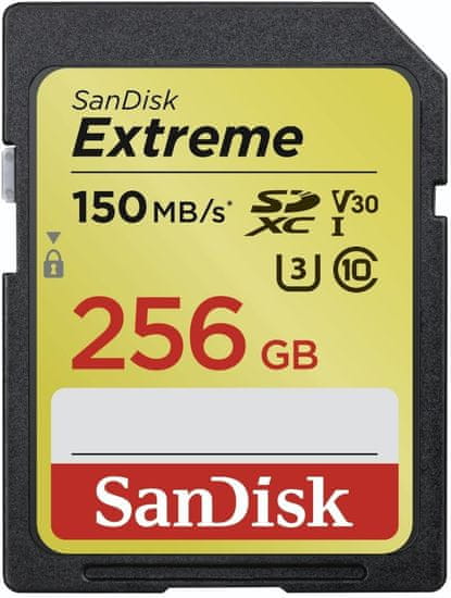 SanDisk SDXC Extreme 256GB 150MB/s UHS-I U3 V30 (SDSDXV5-256G-GNCIN)