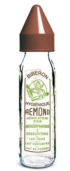 DBB Remond Detská sklenená fľaštička Vintage 240 ml