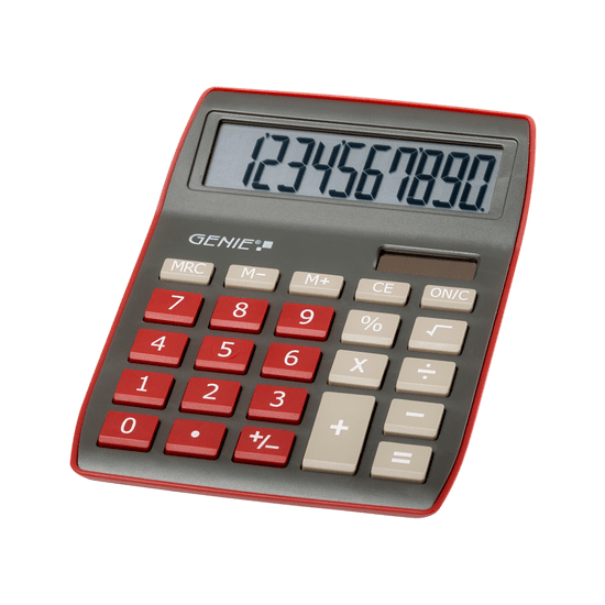 Genie Kalkulačka 840DR tmavo červená