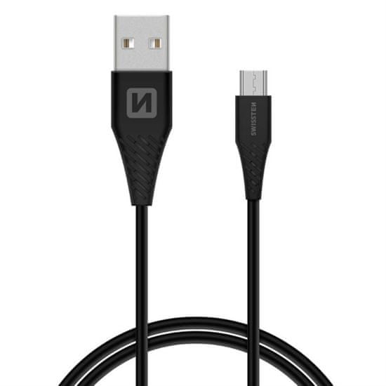 SWISSTEN Dátový kábel SWISSTEN USB / MICRO USB 1,5 M BIELY (9mm) 71504303