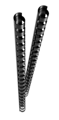 Genie  Plastové krúžky na väzbu A4 8 mm čierne 25 ks
