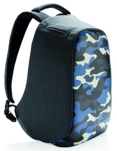 XD Design Mestský bezpečnostný batoh Bobby Compact Print 14 ", camouflage blue P705.655