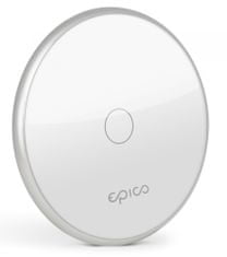 EPICO Bezdrôtová nabíjačka 10W/7.5W/5W, bielo - strieborná 9915152100001