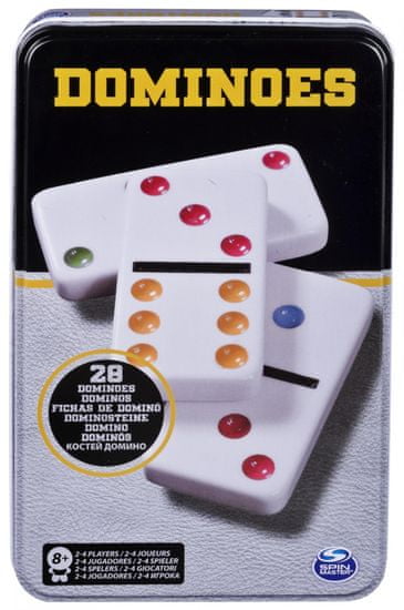 Spin Master Domino v plechovej krabičke