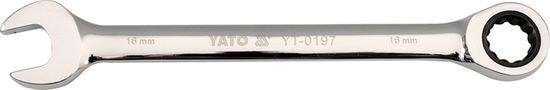 YATO  Kľúč očkoplochý račňový 18 mm