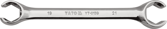 YATO  Kľúč prstencový polootvorený 19x21 mm