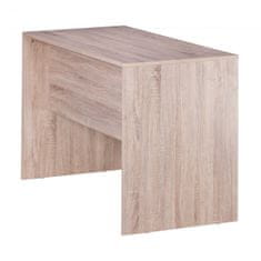 Bruxxi Písací stôl so zásuvkami Samo, 120 cm, Sonoma dub