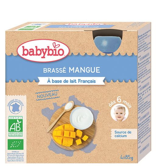 Babybio Mliečny dezert s mangom 4x85 g