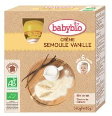 Babybio Krém, vanilka, krupica 4x85 g