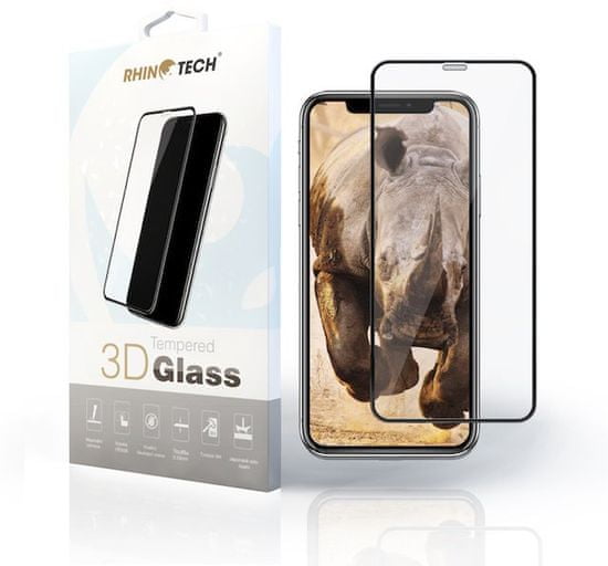 RhinoTech 2 Tvrdené ochranné 2.5D sklo pre Samsung A7 2018 (Full Glue) Black RT161
