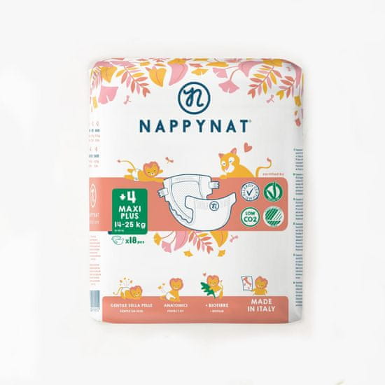 Nappynat 4+ Maxi Plus (14-25 kg) 18 ks