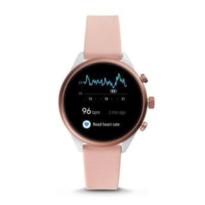  chytré hodinky smartwatch fossil FTW6022 m ios android ružová vodeodolné fitness funkcie Bluetooth nfc google pay hlasové ovládanie wifi budík messenger notifikace