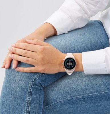 chytré hodinky smartwatch fossil FTW6022 m ios android silikón vodeodolné fitness funkcie Bluetooth nfc google pay hlasové ovládanie