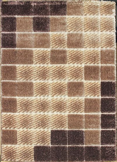 Berfin Dywany Kusový koberec Seher 3D 2615 Brown Beige