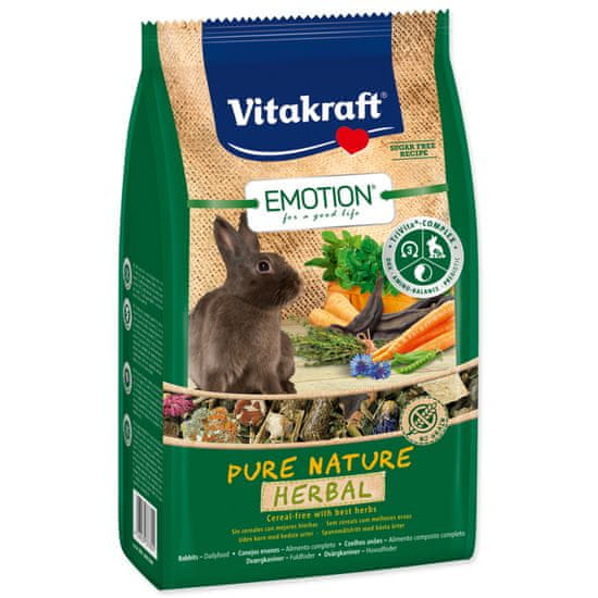 Vitakraft Emotion veggie králik 600 g