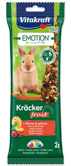 Vitakraft Tyčinky Emotion Kracker ovocné pre králiky 120 g