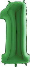 Grabo Nafukovací balónik číslo 1 zelený 102 cm extra veľký