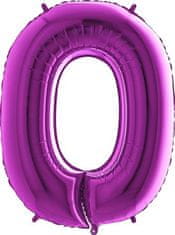 Grabo Nafukovací balónik číslo 0 fialový 102 cm extra veľký