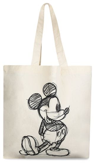 Disney dámska smotanová plátená taška Mickey Sketch