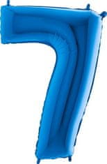 Grabo Nafukovací balónik číslo 7 modrý 102 cm extra veľký