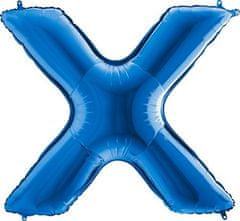 Grabo Nafukovací balónik písmeno X modré 102 cm
