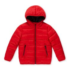 Primigi dievčenská prešívaná bunda s kapucňou 124 červená
