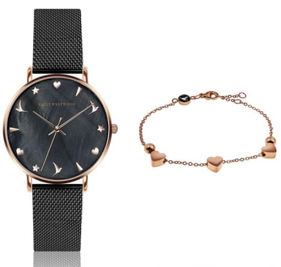 Emily Westwood set dámskych hodiniek a náramku EWS020