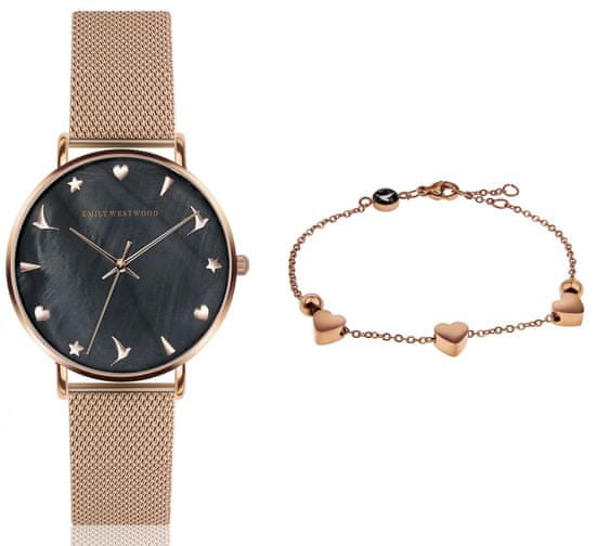 Emily Westwood set dámskych hodiniek a náramku EWS021