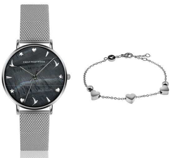 Emily Westwood set dámskych hodiniek a náramku EWS023