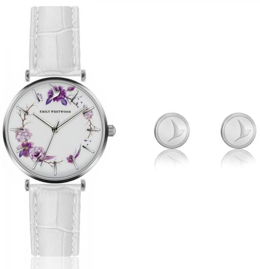 Emily Westwood set dámskych hodiniek a náušníc EWS029