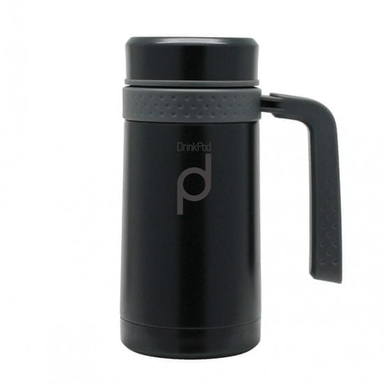 Pioneer DrinkPod termohrnček s rukoväťou čierny, 450 ml