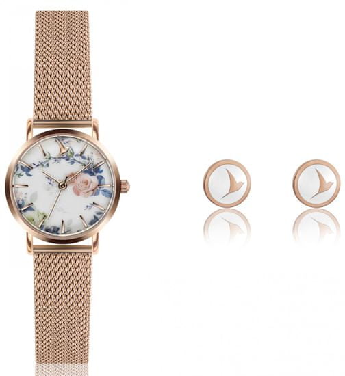 Emily Westwood set dámskych hodiniek a náušníc EWS036