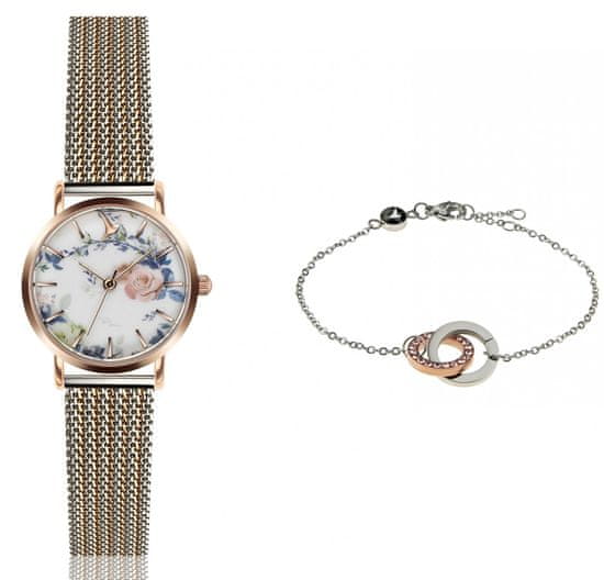 Emily Westwood set dámskych hodiniek a náramku EWS037