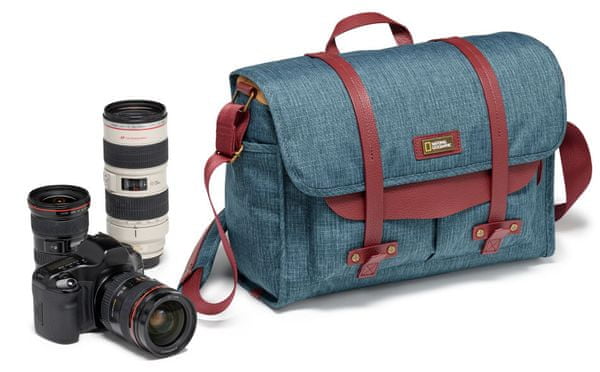 Taška na fotoaparát National Geographic AU Messenger M, dizajnová, vodeodolná, ramenná, vrecko na tablet