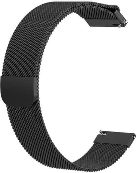 eses Milánsky ťah čierny pre Samsung Galaxy Watch 42 mm/Samusung gear šport/Garmin 3 1530001049