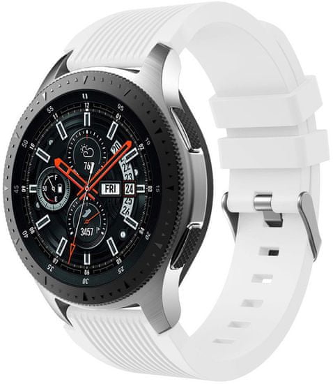 eses Silikónový remienok biely pre Samsung Galaxy Watch 46 mm/Samsung Gear S3 1530001036