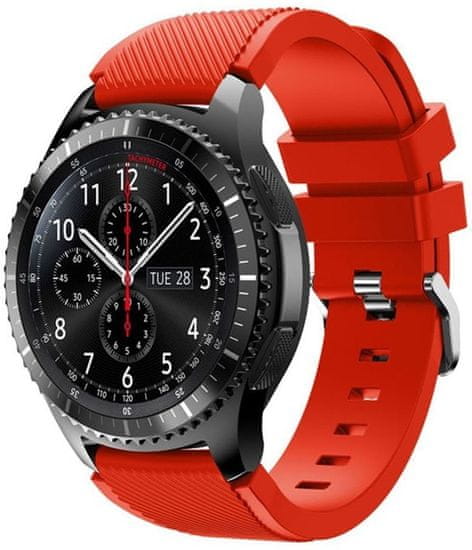 eses Silikónový remienok červený pre Samsung Galaxy Watch 46 mm/Samsung Gear S3 1530001034