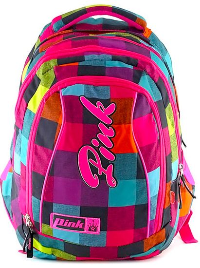 Target Študentský batoh 2v1 Pink Backpack Rainbow