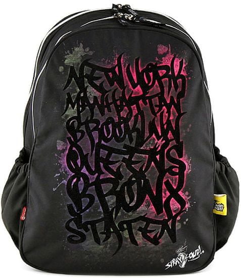 Target Študentský batoh Spray Ground, motív grafity, čierny