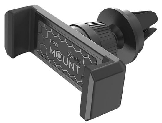 CELLY Univerzálny držiak mobilného telefónu do mriežky ventilácie Mount Vent, čierny MOUNTVENTBK
