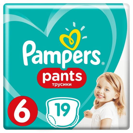 Pampers Pants 6 (15+ kg) Nohavičkové plienky - Carry Pack 19 ks